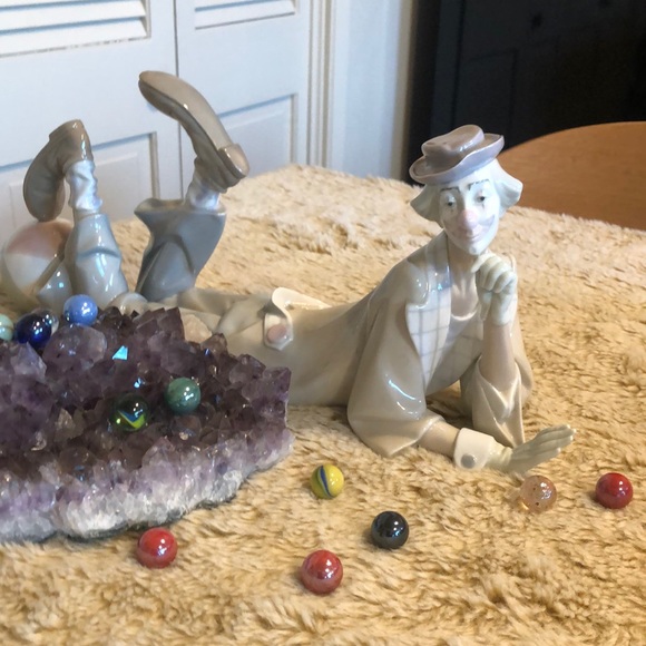 Mint LLADRO Glazed Clown with Ball #4618